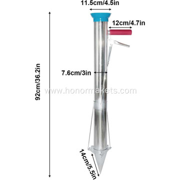 Long Single Handled Bulb Planter Tools Stainless Steel Vegetable Young Plant Manual Plant Transplanter garden hand tools